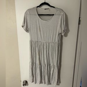 Staccato stitch fix striped tiered tshirt dress. Size medium.